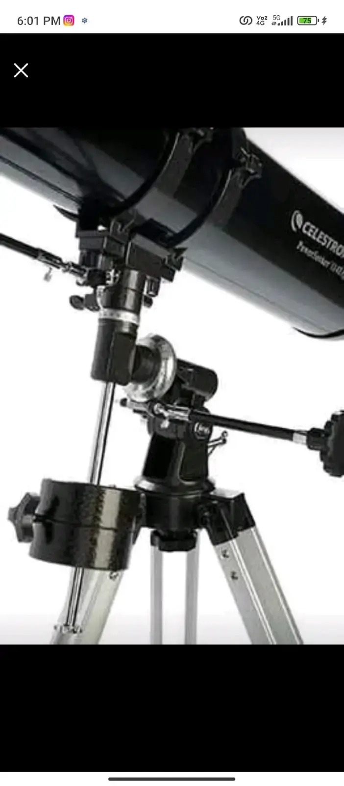 Telescopio reflector Celestron PowerSeeker 114EQ - 2