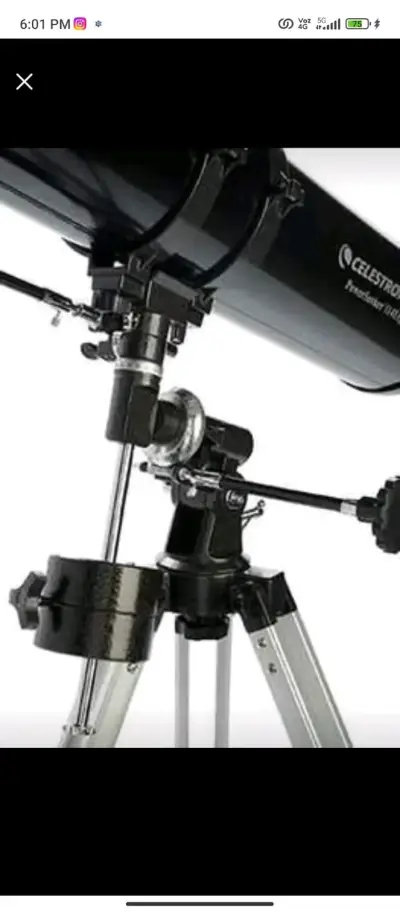 Telescopio reflector Celestron PowerSeeker 114EQ - miniatura 2