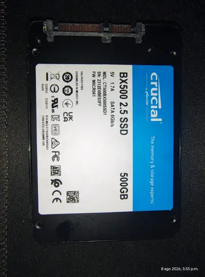 Disco SSD Crucial BX500 500GB 2.5" - miniatura 2