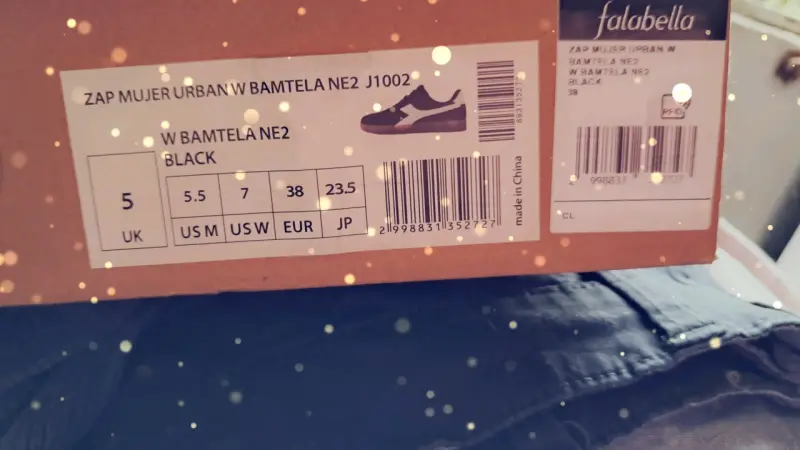 Zapatillas negras urbanas para mujer Falabella - 3