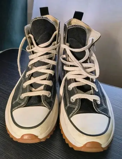 Zapatillas Converse All Star negras con plataforma - miniatura 2