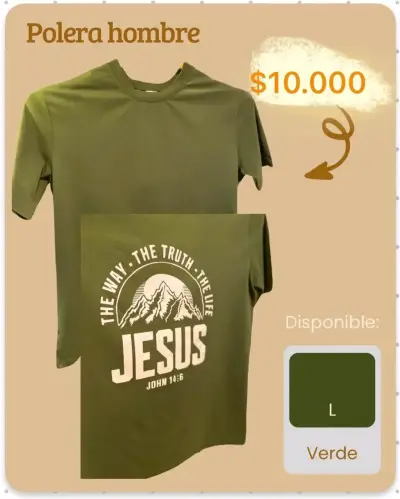 Polera Hombre Estampada Religiosa - miniatura 1