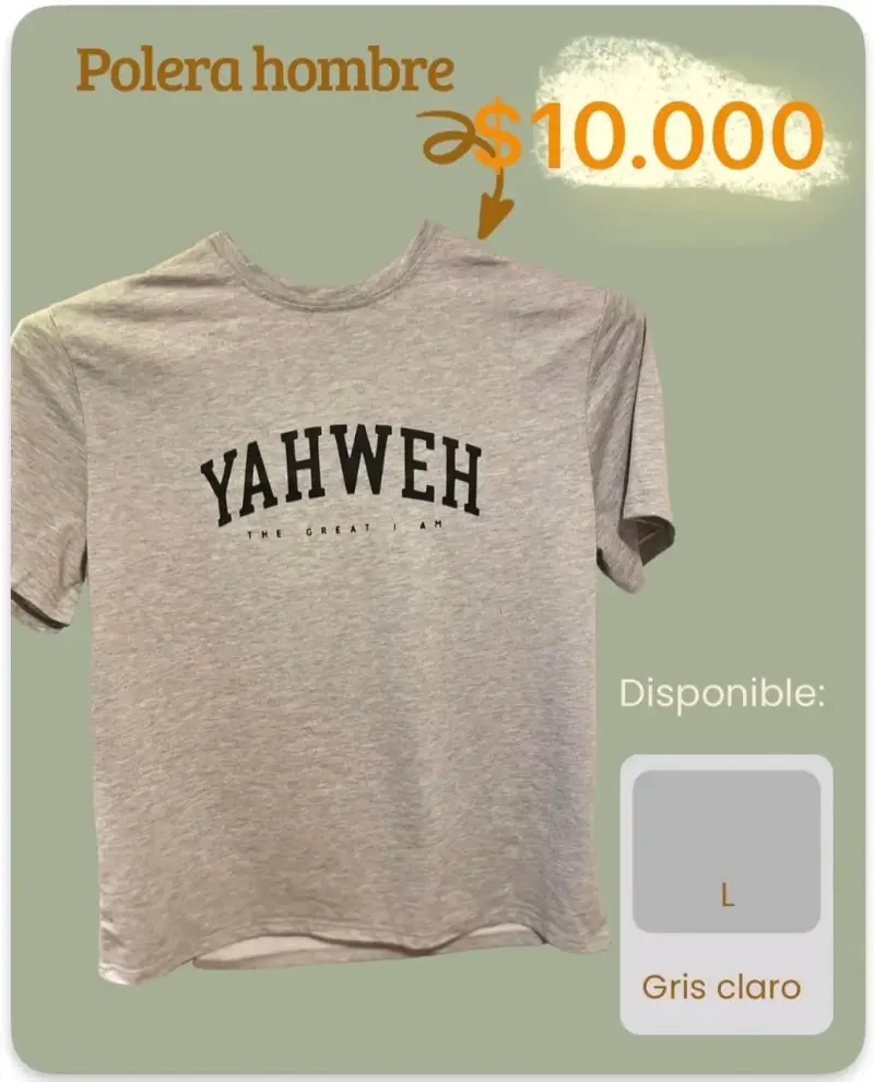 Polera Hombre Estampada Religiosa - 2