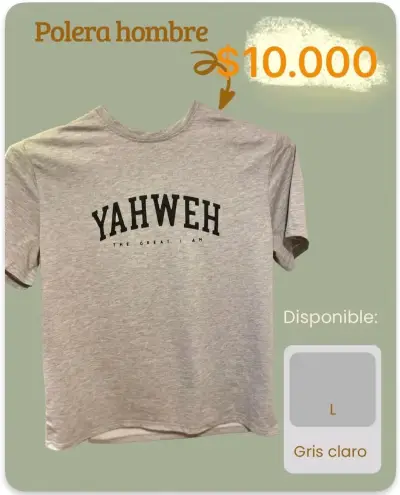 Polera Hombre Estampada Religiosa - miniatura 2