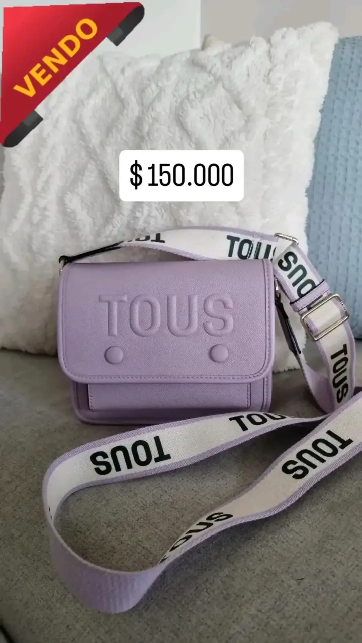 Bolso bandolera Tous lavanda con correa ajustable
