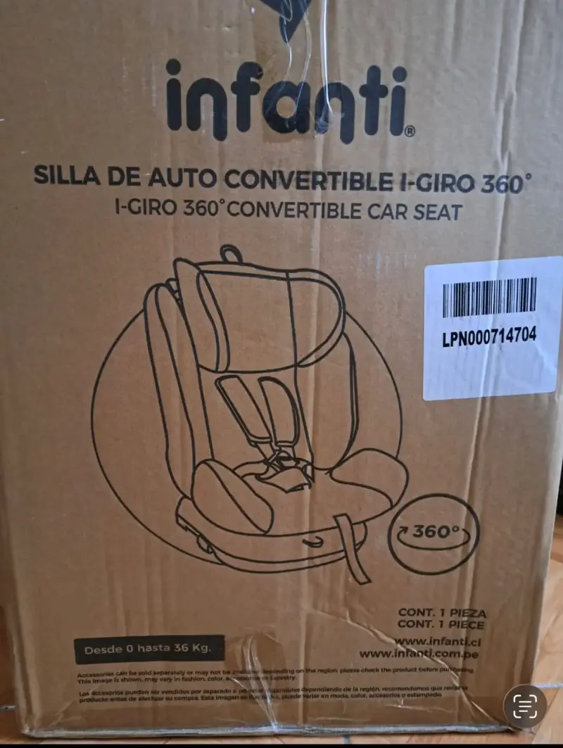 Silla de Auto Convertible Infanti I-Giro 360° - 1