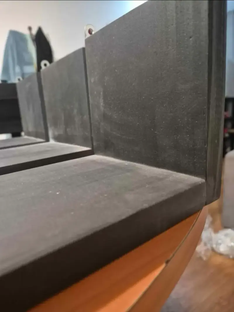 Set de 3 repisas de madera como negro - 3