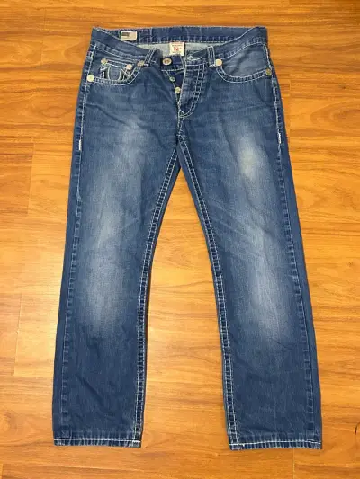 Jeans True Religion azul para hombre - miniatura 2