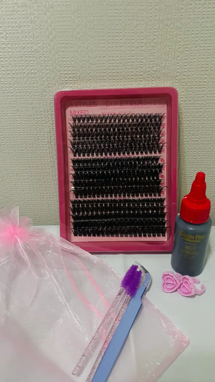 Kit de Extensiones de Pestañas DIY con Pegamento - 3