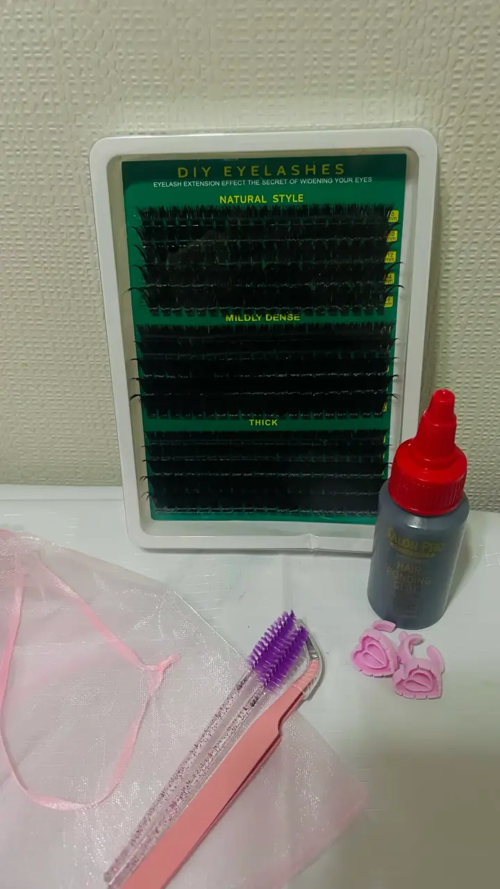 Kit de Extensiones de Pestañas DIY con Pegamento - 4