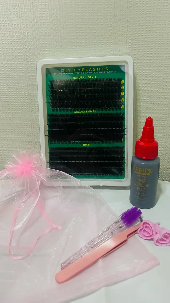 Kit de Extensiones de Pestañas DIY con Pegamento - 6
