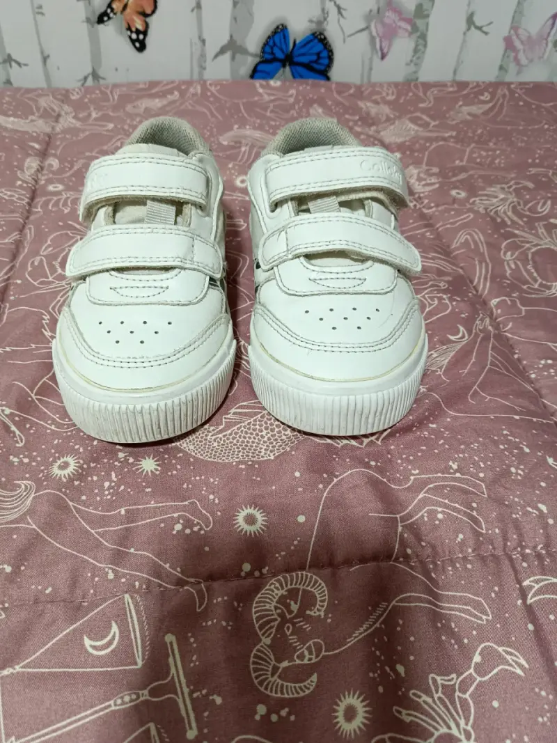 Zapatillas blancas unisex con velcro - 2