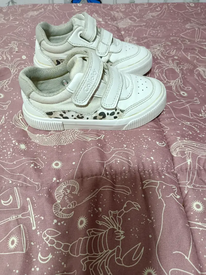 Zapatillas blancas unisex con velcro - 5