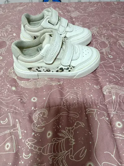 Zapatillas blancas unisex con velcro - miniatura 5