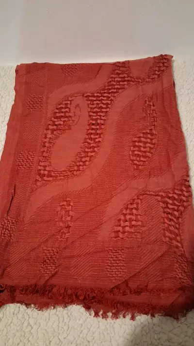 Pañuelo Lounge rojo con textura - miniatura 2