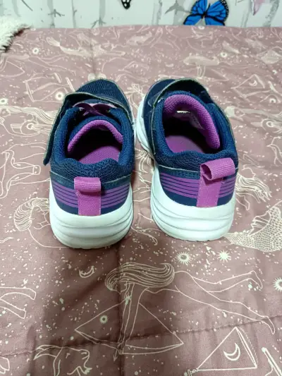 Zapatillas Skechers para niños azul y rosa - miniatura 4