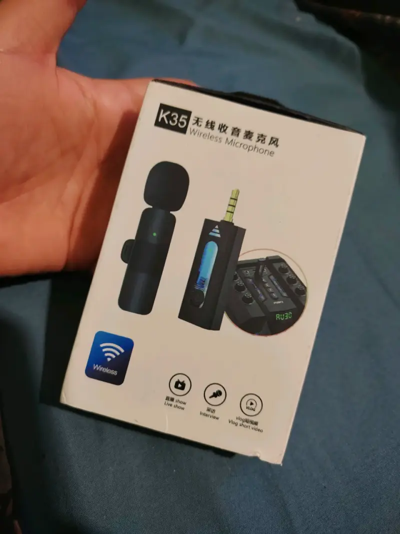 Micrófono Lavalier Inalámbrico K35 para Vlogs - 1
