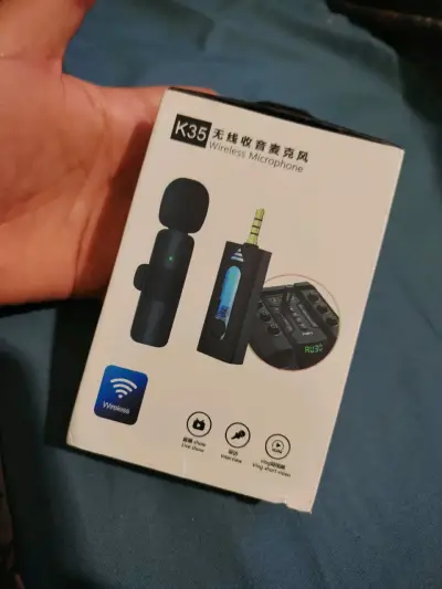 Micrófono Lavalier Inalámbrico K35 para Vlogs - miniatura 1