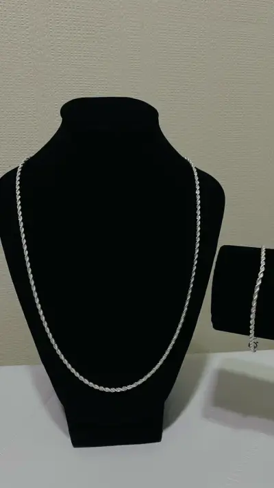Set de Collar y Pulsera de Plata - miniatura 2