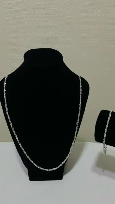 Set de Collar y Pulsera de Plata - miniatura 3