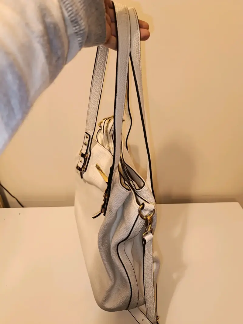 Cartera blanco con correas ajustables - 3