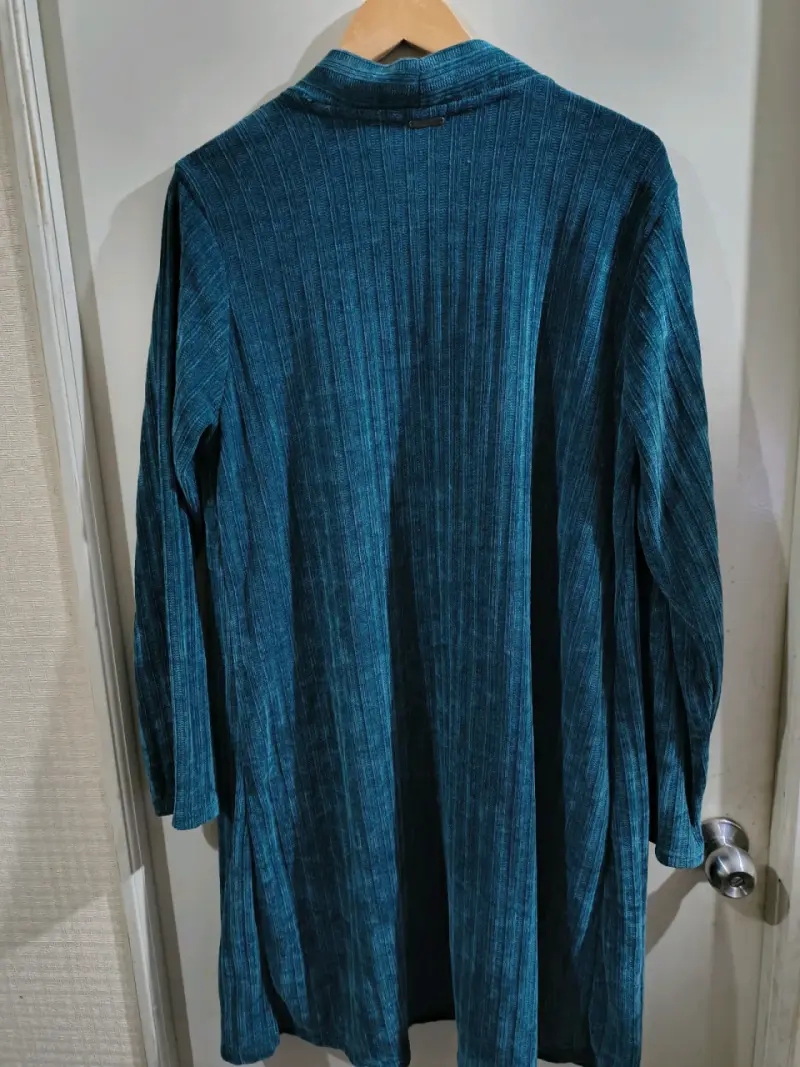 Cárdigan Largo Verde Mujer Talla M - 3