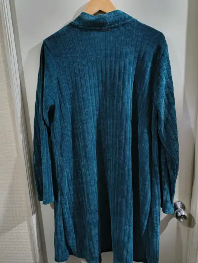 Cárdigan Largo Verde Mujer Talla M - miniatura 3