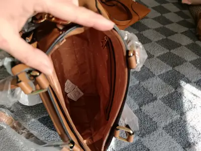 Cartera  marrón Amphora con asas largas - miniatura 5