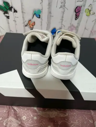 Zapatillas deportivas Unisex Adidas blancas con - miniatura 4