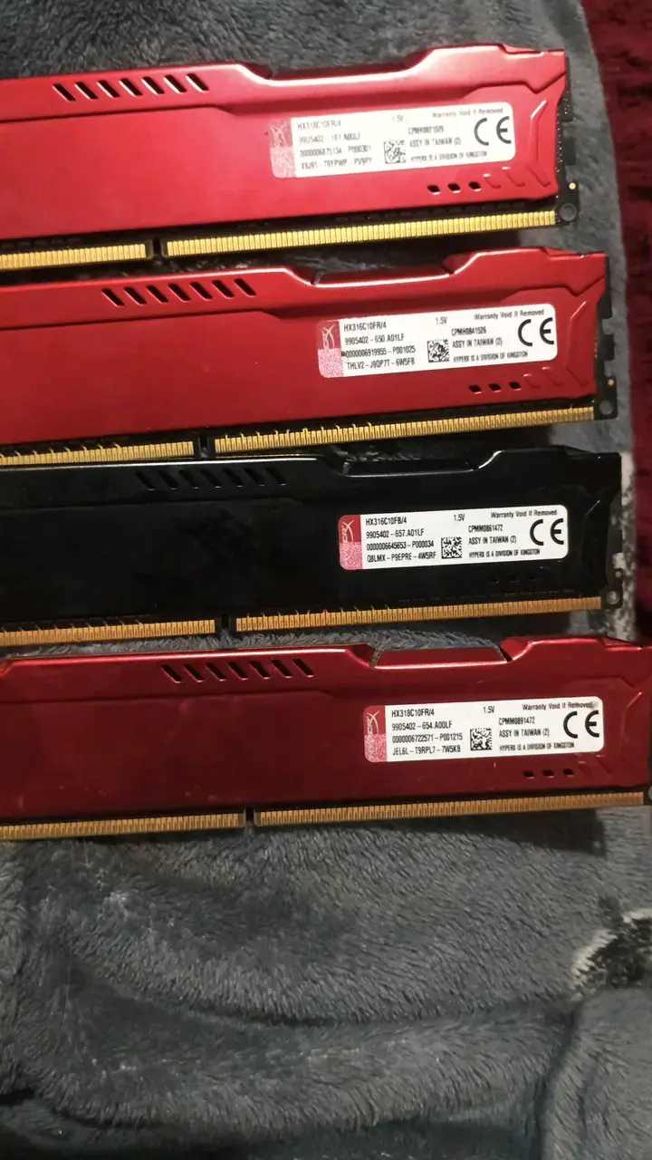 Pack 16GB RAM DDR3 HyperX Fury (4x4GB) para PC - 1