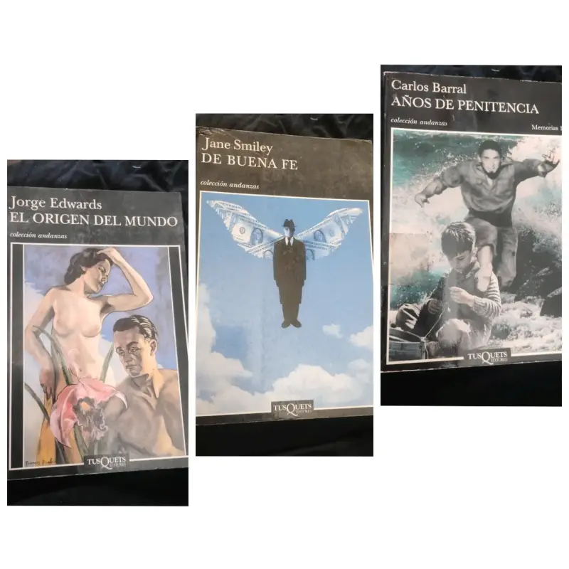 Lote de libros de colección Andanzas Tusquets - 1