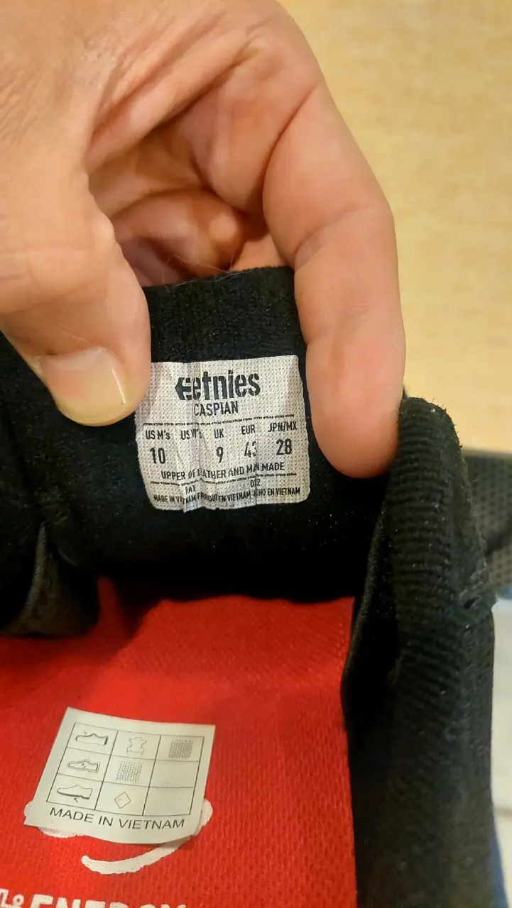 Zapatillas negras Etnies Caspian para skate - 4