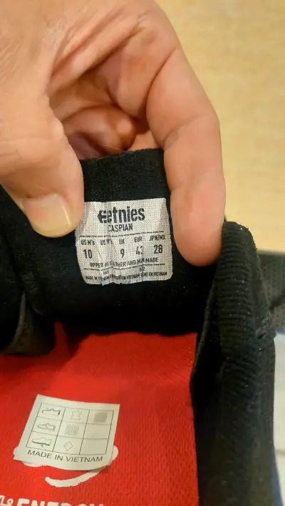 Zapatillas negras Etnies Caspian para skate - miniatura 4