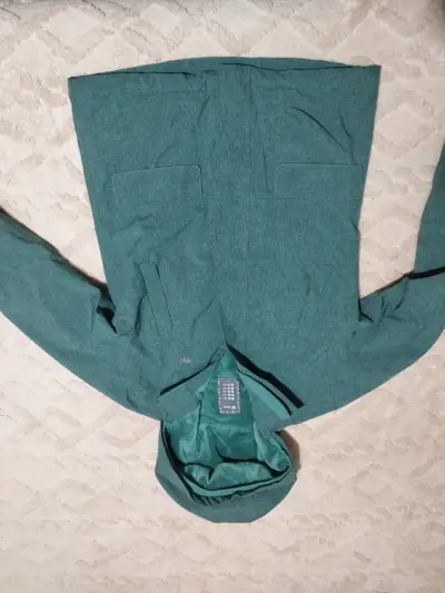 Chaqueta de niña verde con capucha lippi - miniatura 3