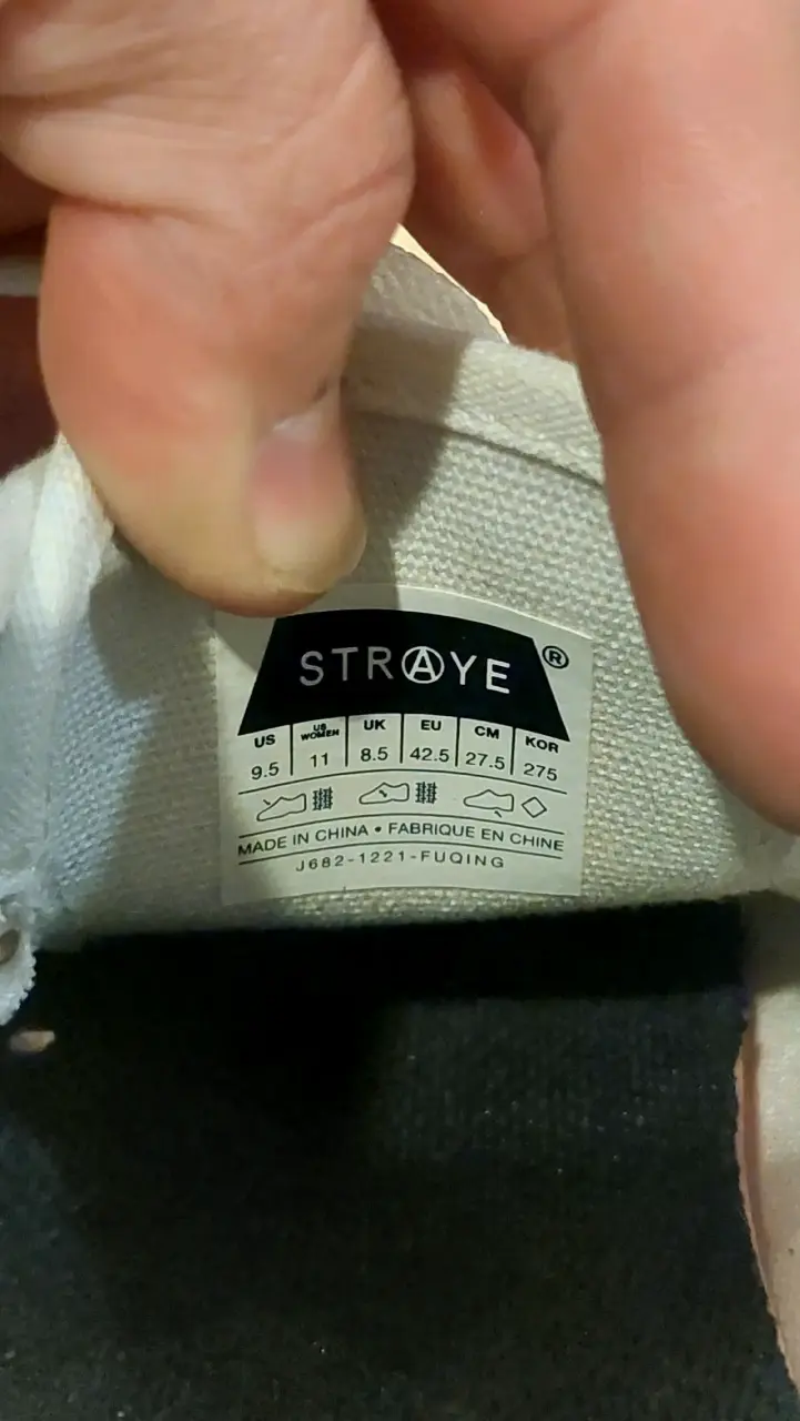 Zapatillas de lona blancas Straye talla 42.5 - 4