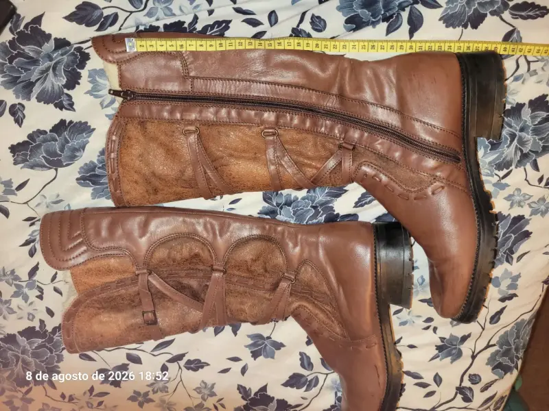Botas de cuero marrón con forro de Chiporro - 4