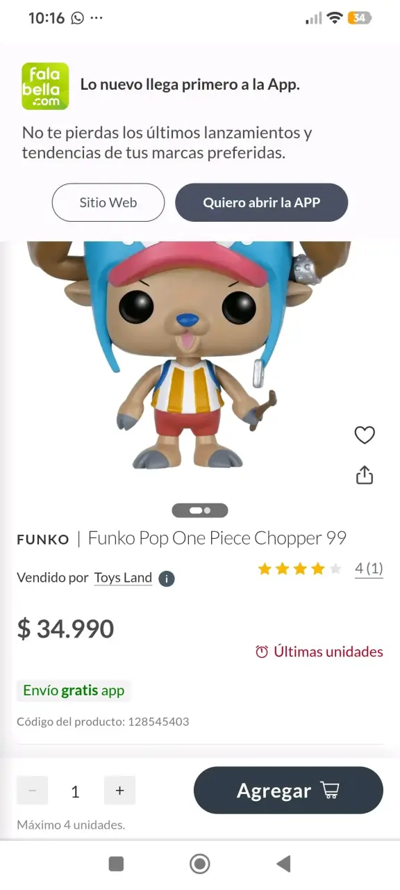 Funko Pop One Piece Chopper 99 - 2