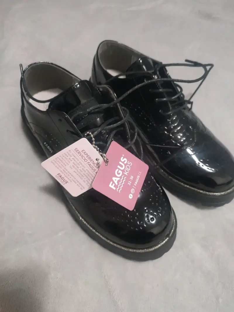 Zapatos escolares negros Fagus Kids - 1