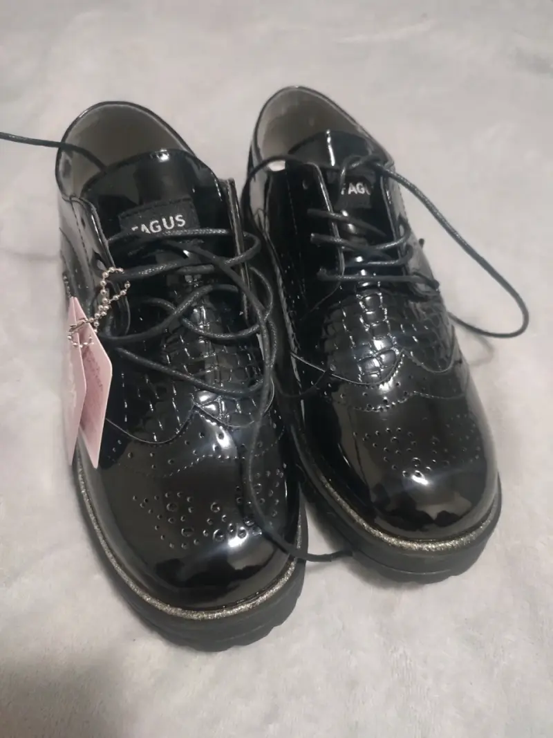 Zapatos escolares negros Fagus Kids - 2