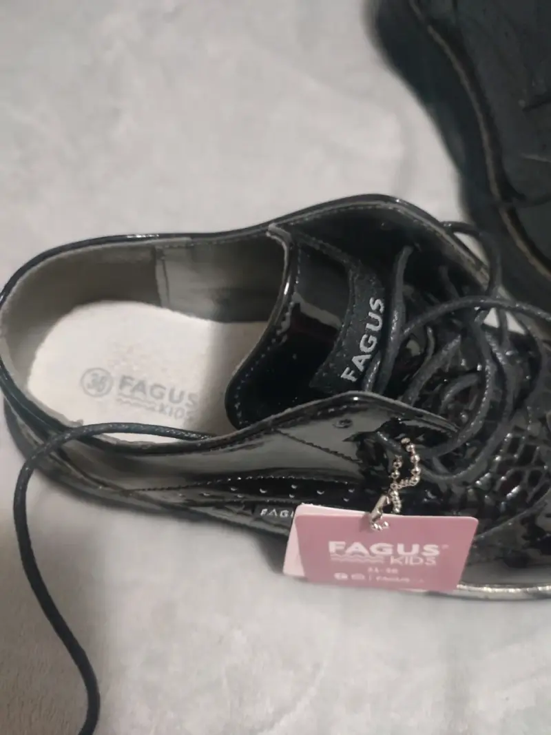 Zapatos escolares negros Fagus Kids - 5
