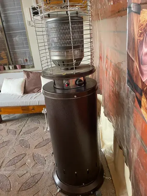Calefactor de Patio a Gas con Rejilla de Seguridad