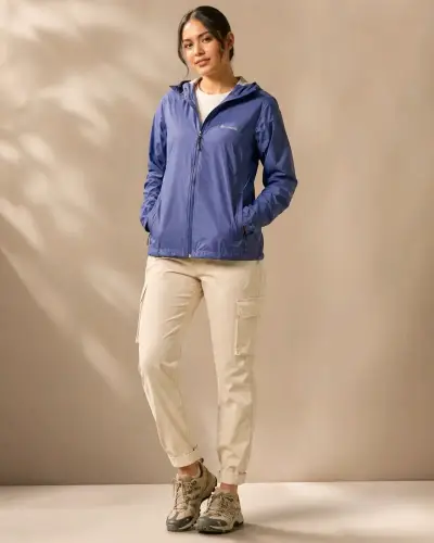 Chaqueta Impermeable Mujer Columbia Azul - miniatura 4