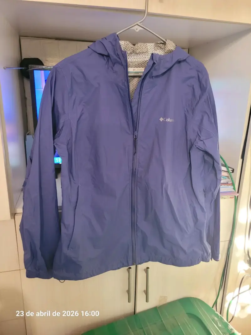 Chaqueta Impermeable Mujer Columbia Azul - 5