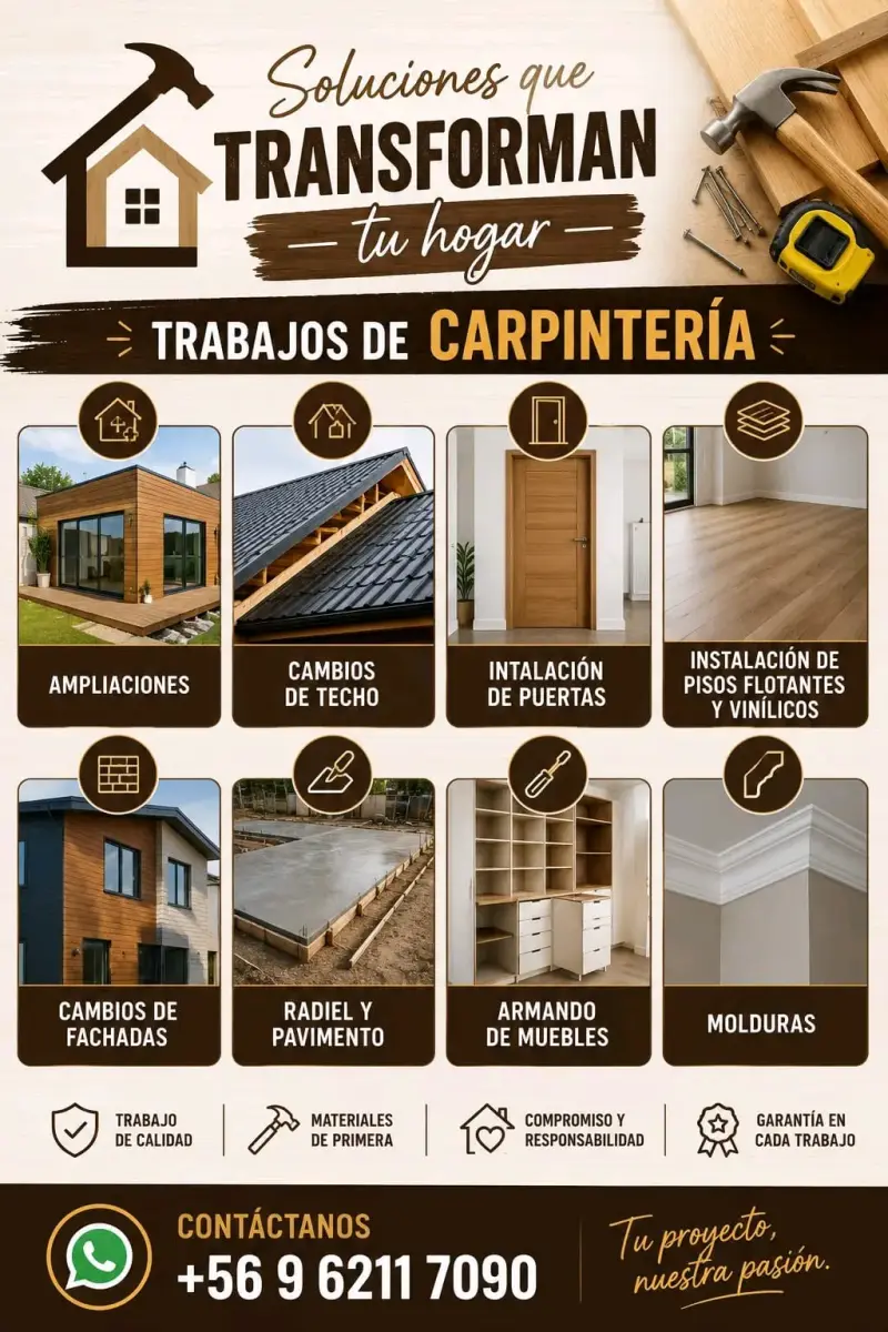 Trabajos de carpintería