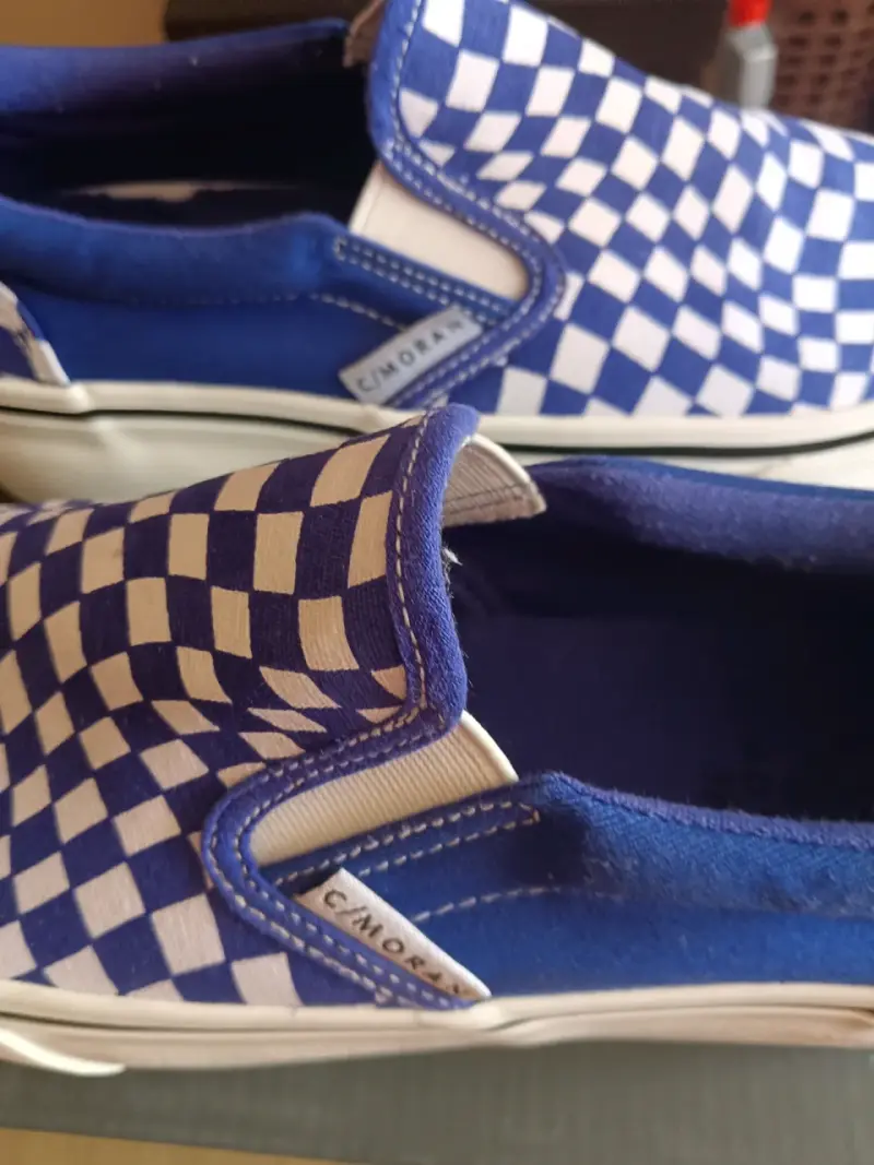 Zapatillas C Moran a cuadros azul y blanco C/Moran - 3