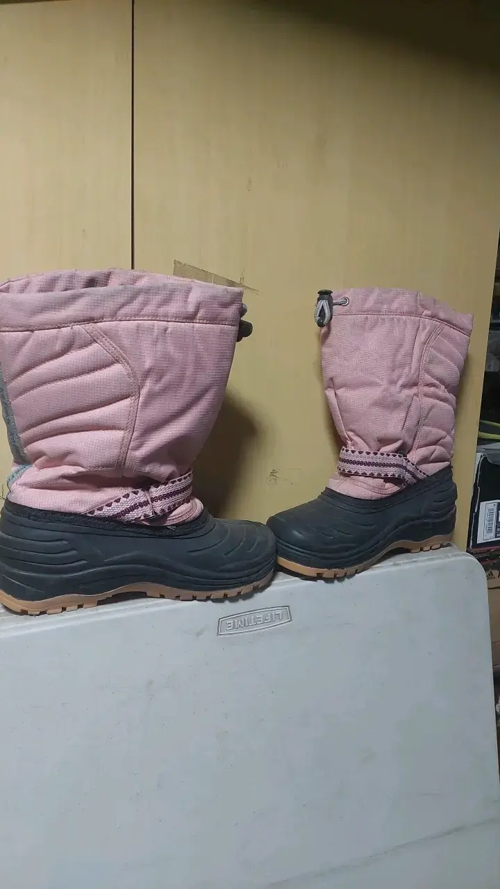 Botas de nieve rosadas para mujer - 1