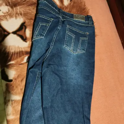 Jeans acampanados talla 42 azul oscuro - miniatura 3