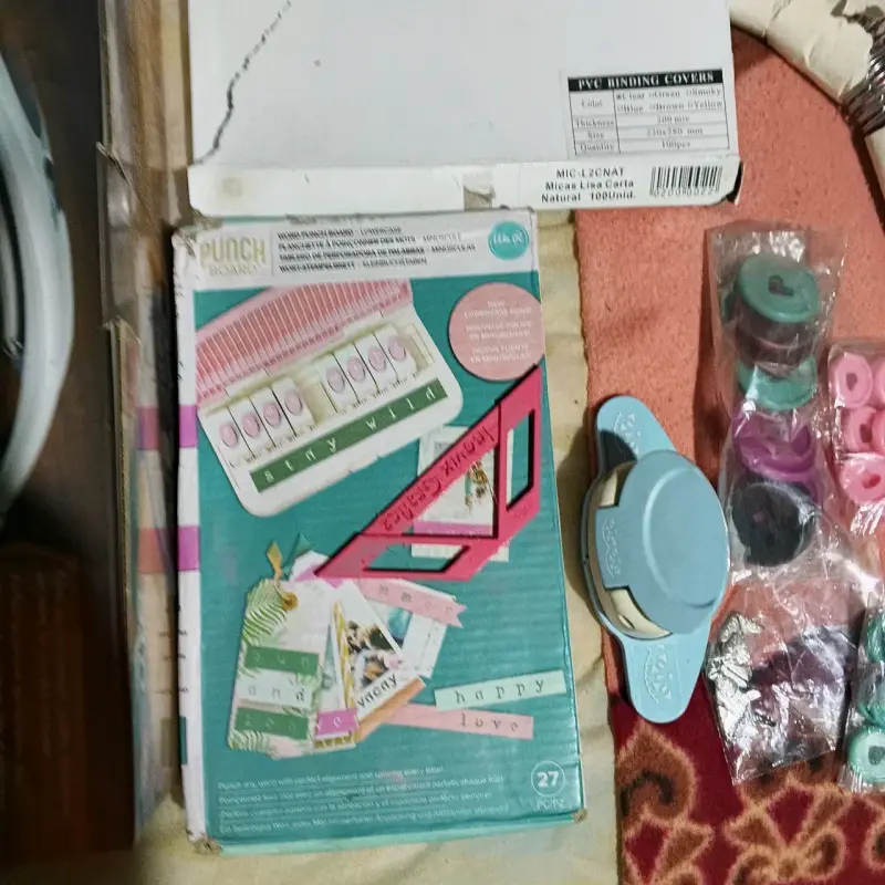 Kit de Encuadernación y Manualidades con Perforadora - 1