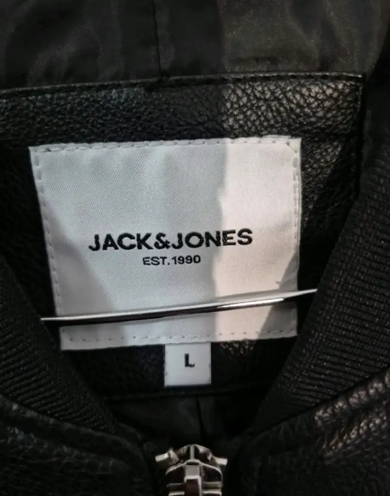 Chaqueta de cuero negra Jack & Jones - 3