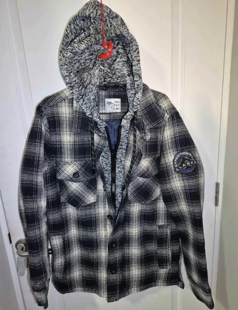 Chaqueta de franela con capucha Red Hot JNS - 1